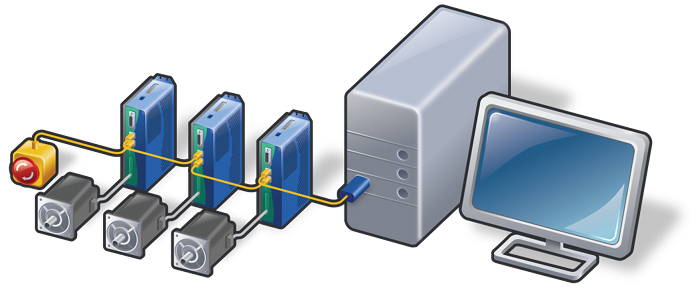 Motion control system with USB interface